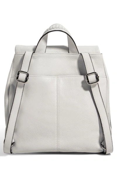 Shop Aimee Kestenberg Bali Leather Backpack In Cloud W/ Shiny Gold