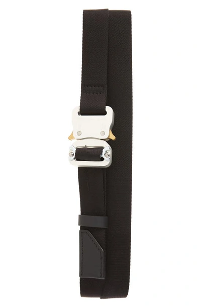 Shop Alyx Medium Rollercoaster Buckle Nylon Belt In Silver