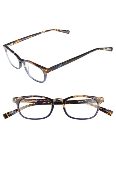 Shop Eyebobs On Board 48mm Reading Glasses In Blue Tortoise