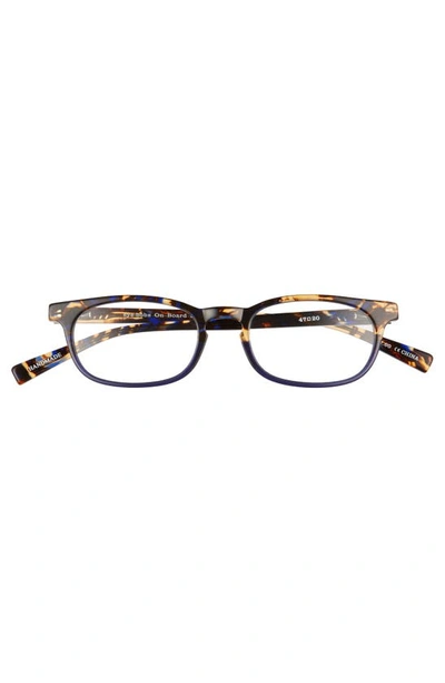 Shop Eyebobs On Board 48mm Reading Glasses In Blue Tortoise