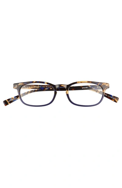 Eyebobs On Board 48mm Reading Glasses In Blue Tortoise