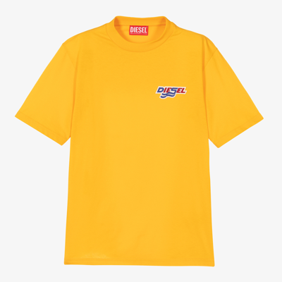 Shop Diesel Teen Boys Yellow T-shirt