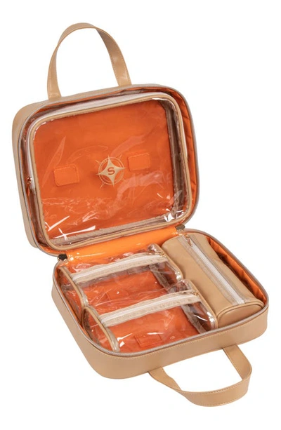 Shop Stephanie Johnson Belize Toasted Almond Martha Large Briefcase Cosmetics Case