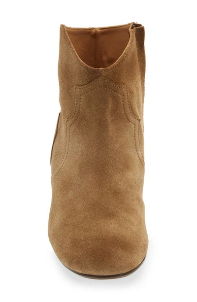 Shop Isabel Marant Dicker Short Western Boot In 50bw Brown