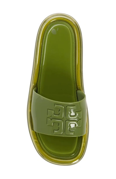 Shop Tory Burch Bubble Jelly Slide Sandal In Shiso / Shiso