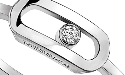 Shop Messika Move Uno Baguette Ring In White Gold