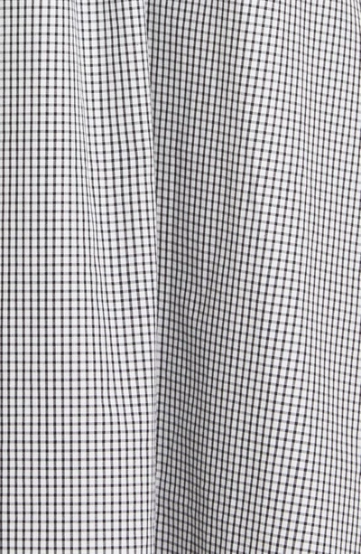 Shop Proenza Schouler White Label Check Cotton Poplin Dress In White/ Black