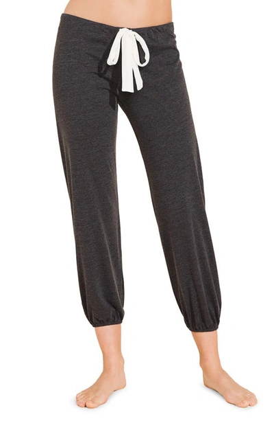 Shop Eberjey Heather Knit Lounge Pants In Charcoal Heather