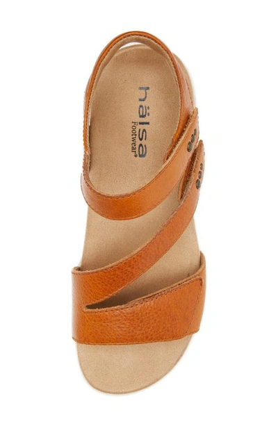 Shop Halsa Footwear Hälsa Denia Ankle Strap Sandal In Dark Mango
