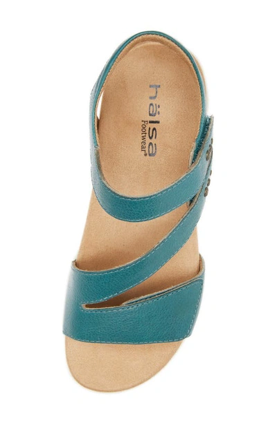 Shop Halsa Footwear Hälsa Footwear Hälsa Denia Ankle Strap Sandal In Blue