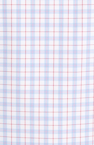 Shop Mizzen + Main Leeward Plaid Stretch Performance Button-up Shirt In Pink Blue Multi Plaid