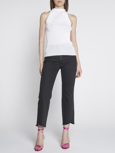 Shop A. Roege Hove Top In Optic White/transparent