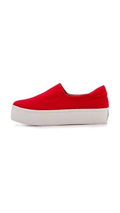 Shop Opening Ceremony Cici Slip On Platform Sneakers In Red