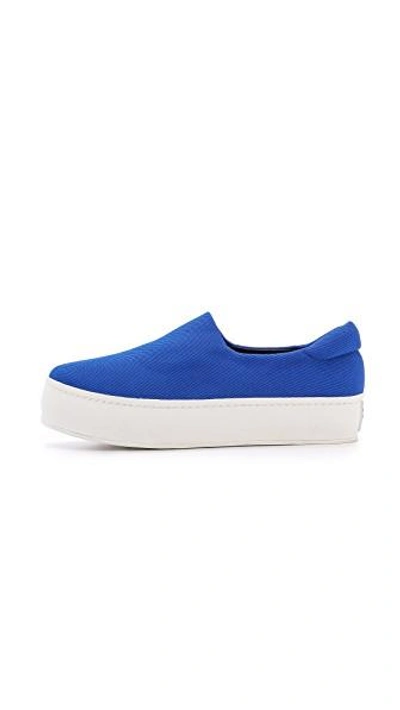 Shop Opening Ceremony Cici Slip On Platform Sneakers In Cobalt