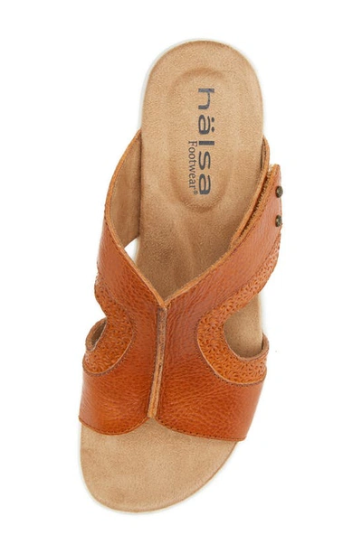 Shop Halsa Footwear Cassandra Sandal In Dark Mango