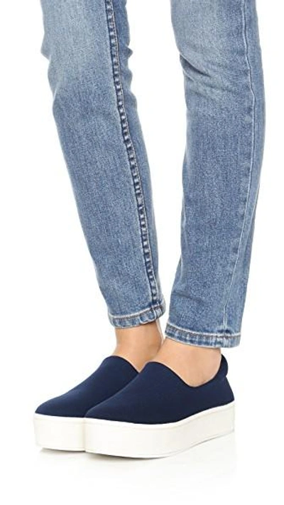 Shop Opening Ceremony Cici Slip On Platform Sneakers In Navy