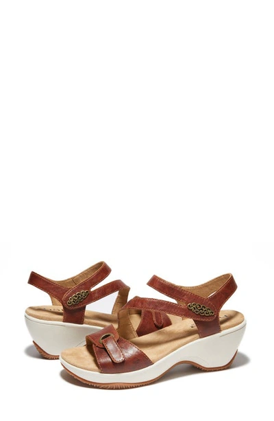 Shop Halsa Footwear Cindy Sandal In Cognac