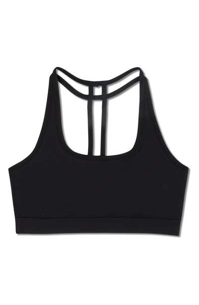 Threads 4 Thought Malana T-back Sports Bra In Jet Black