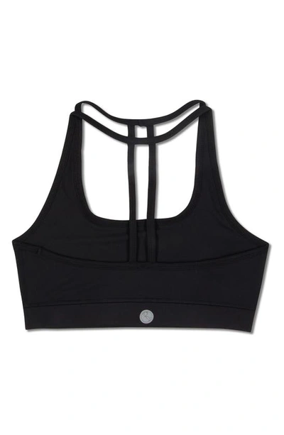 Threads 4 Thought Malana T-back Sports Bra In Jet Black