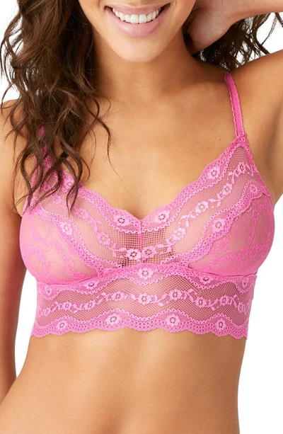 B.tempt'd By Wacoal Lace Kiss Bralette In Sea Pink