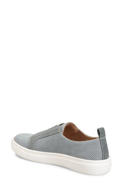 Shop Comfortiva Tacey Leather Slip-on Sneaker In Slate