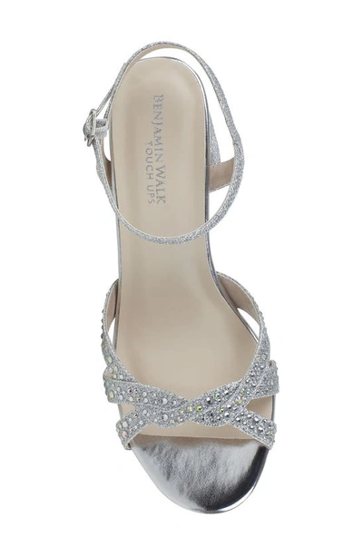 Touch Ups Ivy Ankle Strap Sandal In Silver