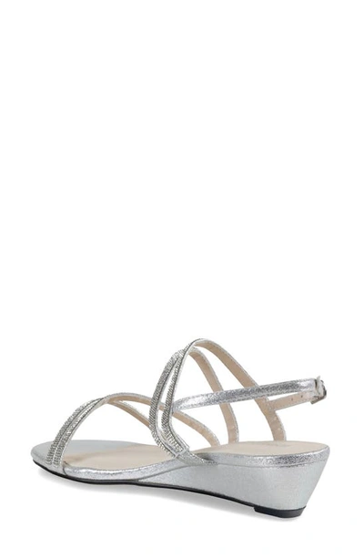 Shop Touch Ups Jodi Slingback Wedge Sandal In Silver