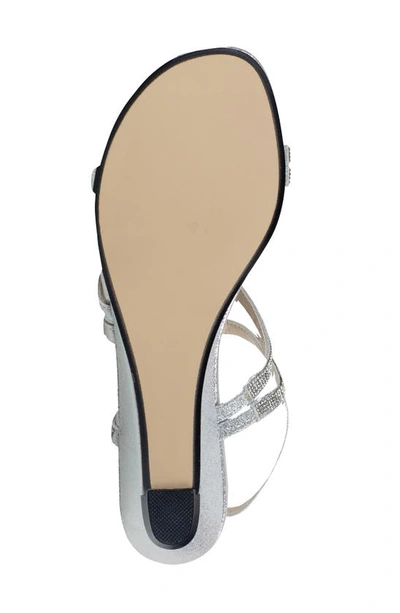 Touch Ups Jodi Slingback Wedge Sandal In Silver