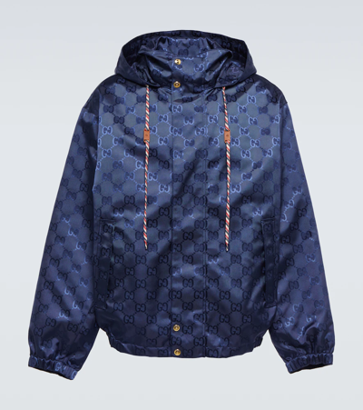 Gucci Monogram Jacquard Hooded Jacket Tide