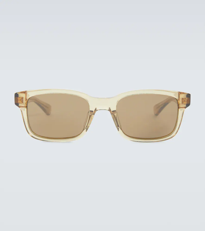 Bottega Veneta Square Acetate Sunglasses In Brown-brown-bronze