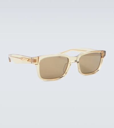 Bottega Veneta Square Acetate Sunglasses In Brown-brown-bronze