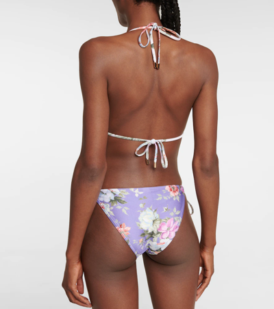 Shop Zimmermann Pattie Printed Bikini In Spliced
