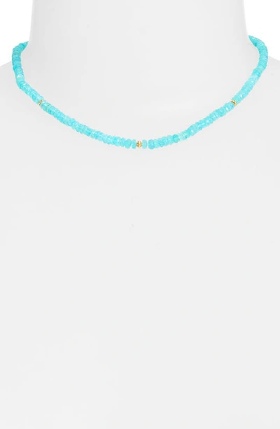 Shop Anzie Boheme Opal Beaded Necklace In Paraiba Opal