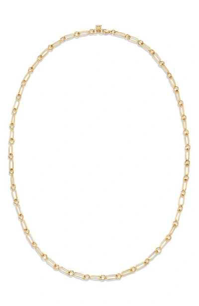 Shop Temple St Clair 18k Yellow Gold Small River Chain Necklace In 18k Gold