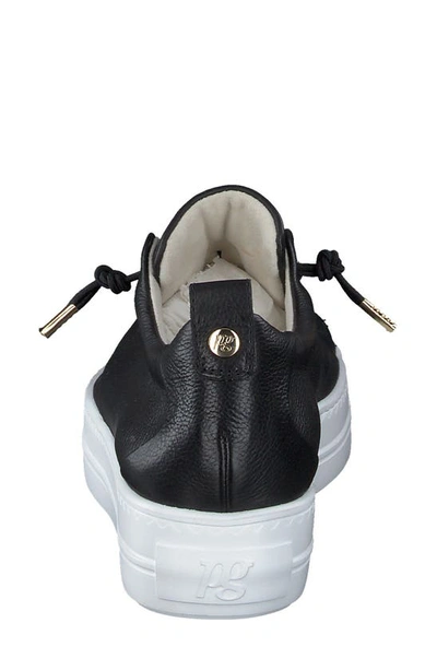 Shop Paul Green Faye Sneaker In Black Gold Combo