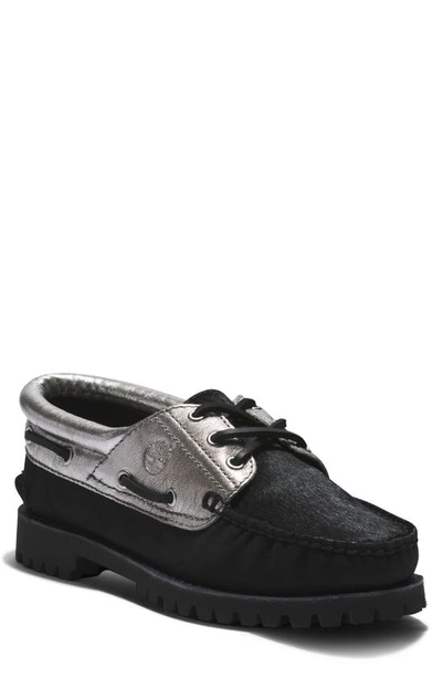 Shop Timberland Heritage Noreen Boat Shoe In Black