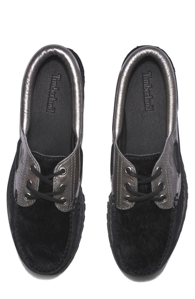 Shop Timberland Heritage Noreen Boat Shoe In Black