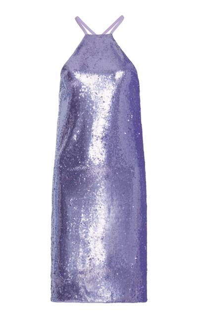 Shop Attico Women's Audrey Mini Dress In Purple