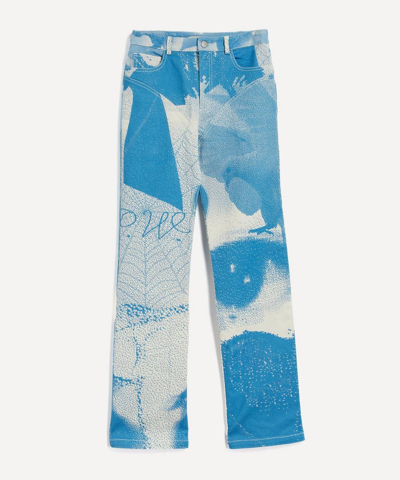 Paloma Wool Visionaire Stretch-denim Trousers In Medium Blue 