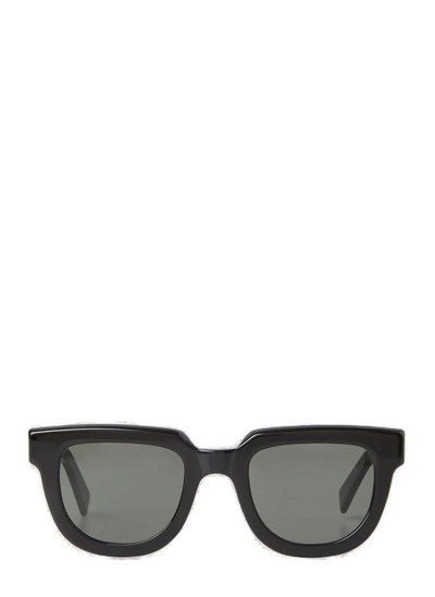 Shop Retrosuperfuture Rectangular Frame Serio Sunglasses In Black