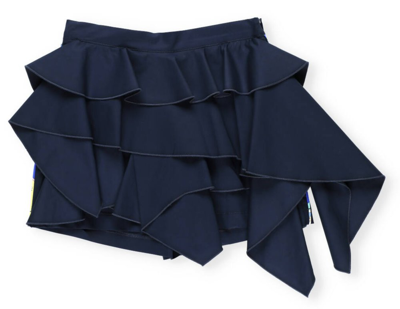 Shop Emilio Pucci Junior Ruffled Shorts In Blue