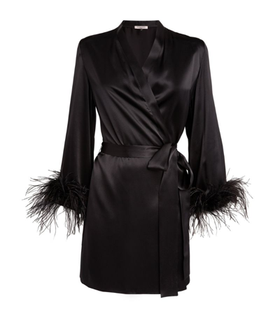 Shop Gilda & Pearl Camille Robe In Black
