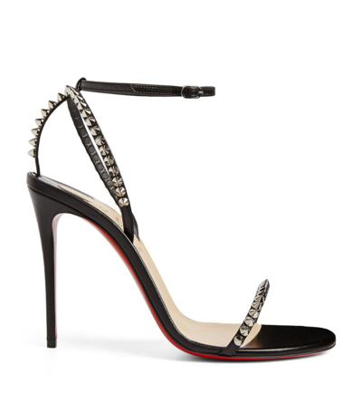 Shop Christian Louboutin So Me Leather Sandals 100 In Black
