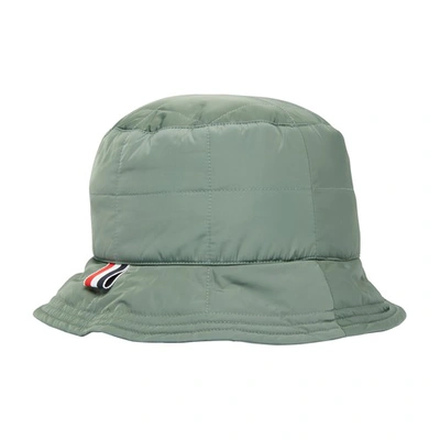 Shop Thom Browne 4-bar Bucket Hat In Dk Green