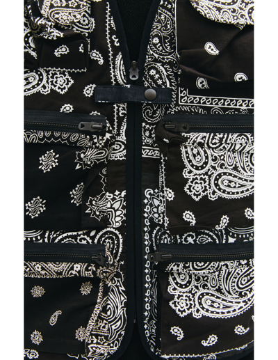 Shop Children Of The Discordance Vintage Bandana Vest In Black