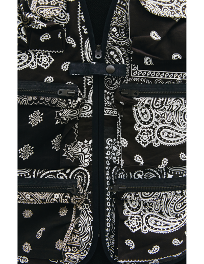 Children Of The Discordance Vintage Bandana Vest In Black