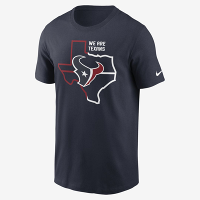 Shop Nike Men's Local Phrase Essential (nfl Houston Texans) T-shirt In Blue