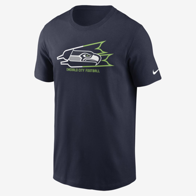 Shop Nike Men's Local Phrase Essential (nfl Seattle Seahawks) T-shirt In Blue
