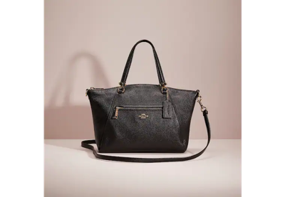 Coach Restored Prairie Satchel In Light Gold/black