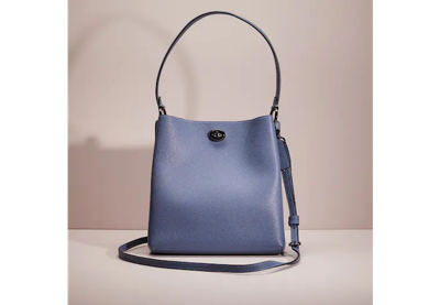 Coach Restored Charlie Bucket Bag In Gunmetal stone Blue ModeSens